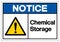 Notice Chemical Storage Symbol Sign ,Vector Illustration, Isolate On White Background Label. EPS10