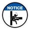 Notice Crush Hazard Symbol Sign, Vector Illustration, Isolate On White Background Label .EPS10