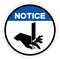 Notice Cutting of Fingers Straight Blade Symbol Sign, Vector Illustration, Isolate On White Background Label .EPS10