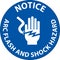 Notice Floor Sign Arc Flash And Shock Hazard