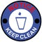 Notice keep clean,hygiene, trash symbol,sticker,icon,pictogram