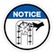 Notice Moving Parts Can Crush and Cut Symbol Sign, Vector Illustration, Isolate On White Background Label .EPS10