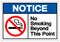 Notice No Smoking Beyond This Point Symbol Sign, Vector Illustration, Isolate On White Background Label .EPS10