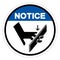 Notice Sharp Edges Will Cut Symbol Sign, Vector Illustration, Isolate On White Background Label .EPS10