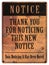 Notice Sign Memo Announcement Grunge Funny
