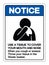 Notice Use A Tissue Cover Your Mouth And Nose Symbol Sign ,Vector Illustration, Isolate On White Background Label. EPS10