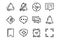 Notification line vector doodle simple icon set