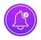 Notification Vector Icon of bell. Alarm alert message ring icon sign for notification