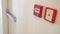 The NOTIFIER called Resettable Manual Call Point and Fire alarm and telephone equipment use warning when on fire for emergency