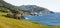 Notleys Landing viewpoint, Big Sur, Monterey County, California. Panorama