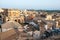 Noto Unesco world heritage city hall, old buildings and landscape panoramic view, Sicily, Italy