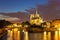 Notre Dame Cathedral Paris dusk