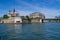 Notre Dame cathedral on the Seine river in Paris, France