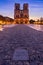 Notre Dame Cathedral at sunrise, Paris, France