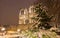 The Notre Dame cathedral in winter , Paris, France