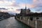 Notre Dame de Paris at dusk