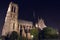 Notre-Dame de Paris illuminated. Paris. France