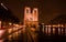 Notre Dame De Paris by night