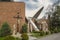 Notre Dame de Pompei church cross and statue