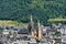 Notre-Dame-et-Saint-Privat cathedral overlooking the city of Mende