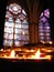 Notre Dame Prayer Candles & Stained Glass