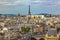 Notre Dame View Effel Tower Invalides Old Buildings Paris France