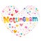 Nottingham city in England