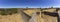 Noudar medieval castle panorama, with Alentejo landscape background. and Located 5 kilometres from the Spanish border. Portugal.