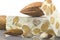 Nougat with almonds