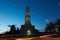 Noul Neamt Orthodox Monastery in Village Chitcani from Moldova. Medieval church and Chapel in the Easter night.