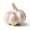 Nourishing Delicacy: Isolated Raw Garlic Cloves on White Background - Nature\\\'s Culinary Treasure