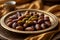 Nourishing Traditions: Dates fruit, the Essence of Ramadan on a bowl close up image