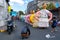 Nov 19, 2023 festival parade scene at Angono Giant Dool Higantes Festival, Rizal , Philippines