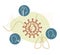 Novel Coronavirus - MERS CoV - Respiratory Syndrome Virus Symptoms - Icon