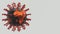 Novel Covid 19 Corona Virus 3d Illustration Background Banner. Concept of global pandemic.