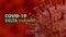 Novel Covid 19 Corona Virus Strain. Delta Variant 3d Illustration on Red Background Banner.