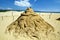 Novel sand sculpture at Fulong Beach