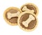 Novelty dog treat tarts