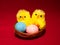 Novelty Easter Toy Chicks and nest