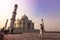November 02, 2014: A Muslim pilgrim at the Taj Mahal in Agra, In