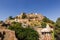 November 08, 2014: Panorama of the Kumbhalgarh Fort complex, Ind