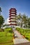 November 2014: Singapore - Seven Storey Pagoda, Chinese Garden.