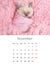 November 2024 Photo calendar with cute kitty