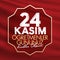 November 24th Turkish Teachers Day, Billboard Design. Turkish: November 24, Happy Teachers` Day. TR: 24 Kasim Ogretmenler Gununuz