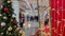 November 28, 2021, Bulgaria, Varna: Christmas decorations in a shopping center.