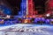 NOVEMBER 8, 2016, ROCKEFELLER CENTER \'DEMOCRACY PLAZA\' - ice skating rink for the 2016 Presidential Campaign and News Coverage of