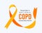 November is COPD Awareness Month. Vector illustration