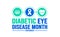 November is Diabetic Eye Disease Month background template. Holiday concept.