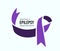 November is epilepsy awareness month. Vector illustration with ribbon