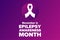 November is National Epilepsy Awareness Month. Holiday concept. Template for background, banner, card, poster with text
